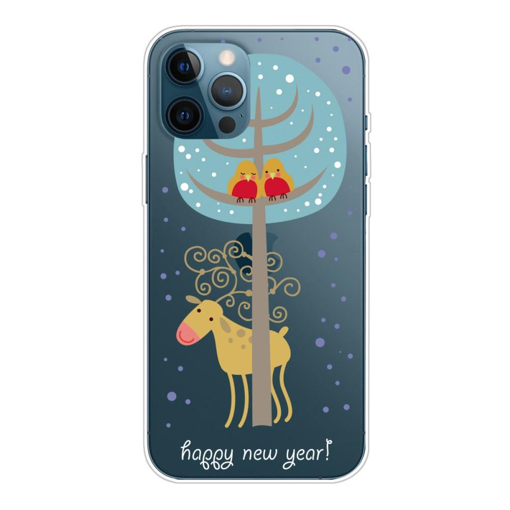 Husa Craciun compatibila cu Apple iPhone 12 Pro Max model Happy New Year, Antisoc, TPU, Viceversa