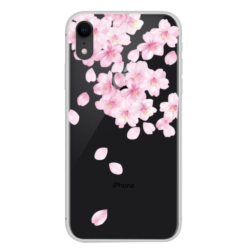 Husa compatibila cu Apple iPhone XR model Peach flowers, Silicon, Antisoc, Viceversa