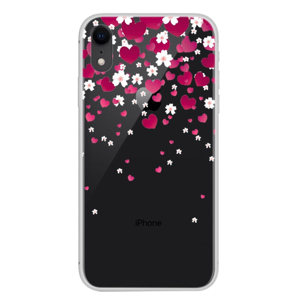 Husa compatibila cu Apple iPhone XR model Love Hearts, Silicon, Antisoc, Viceversa