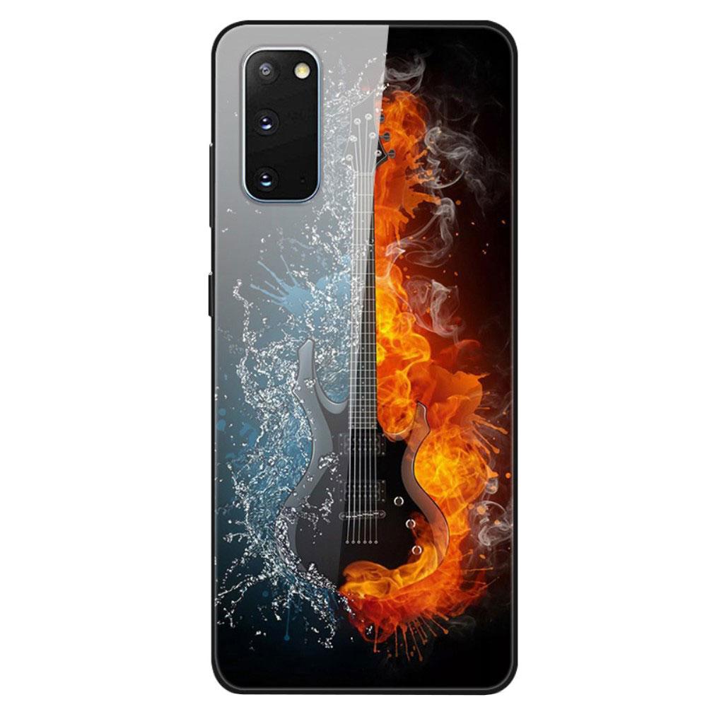 Husa compatibila cu Samsung Galaxy S20 model Glass Eternal Guitar, Antisoc, TPU Hybrid, Viceversa