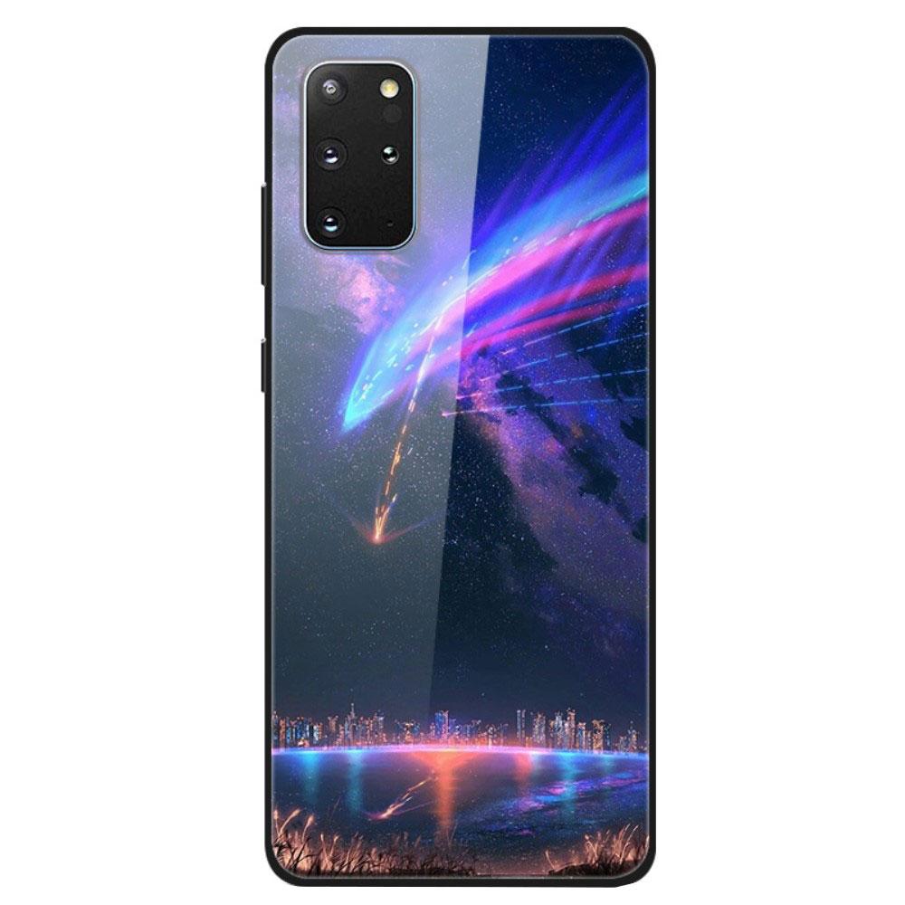 Husa compatibila cu Samsung Galaxy S20 Plus model Glass Meteor Strike, Antisoc, TPU Hybrid, Viceversa