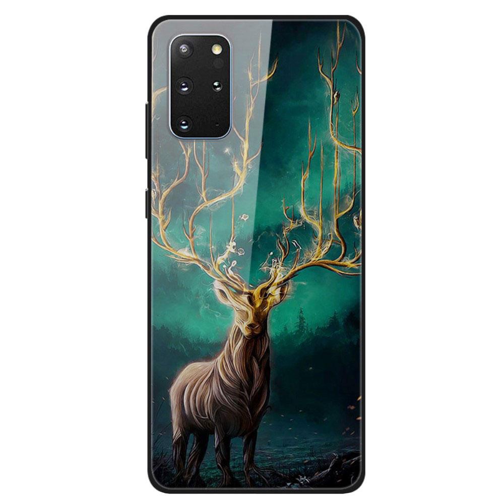 Husa compatibila cu Samsung Galaxy S20 Plus model Glass Mythic Reindeer, Antisoc, TPU Hybrid, Viceversa