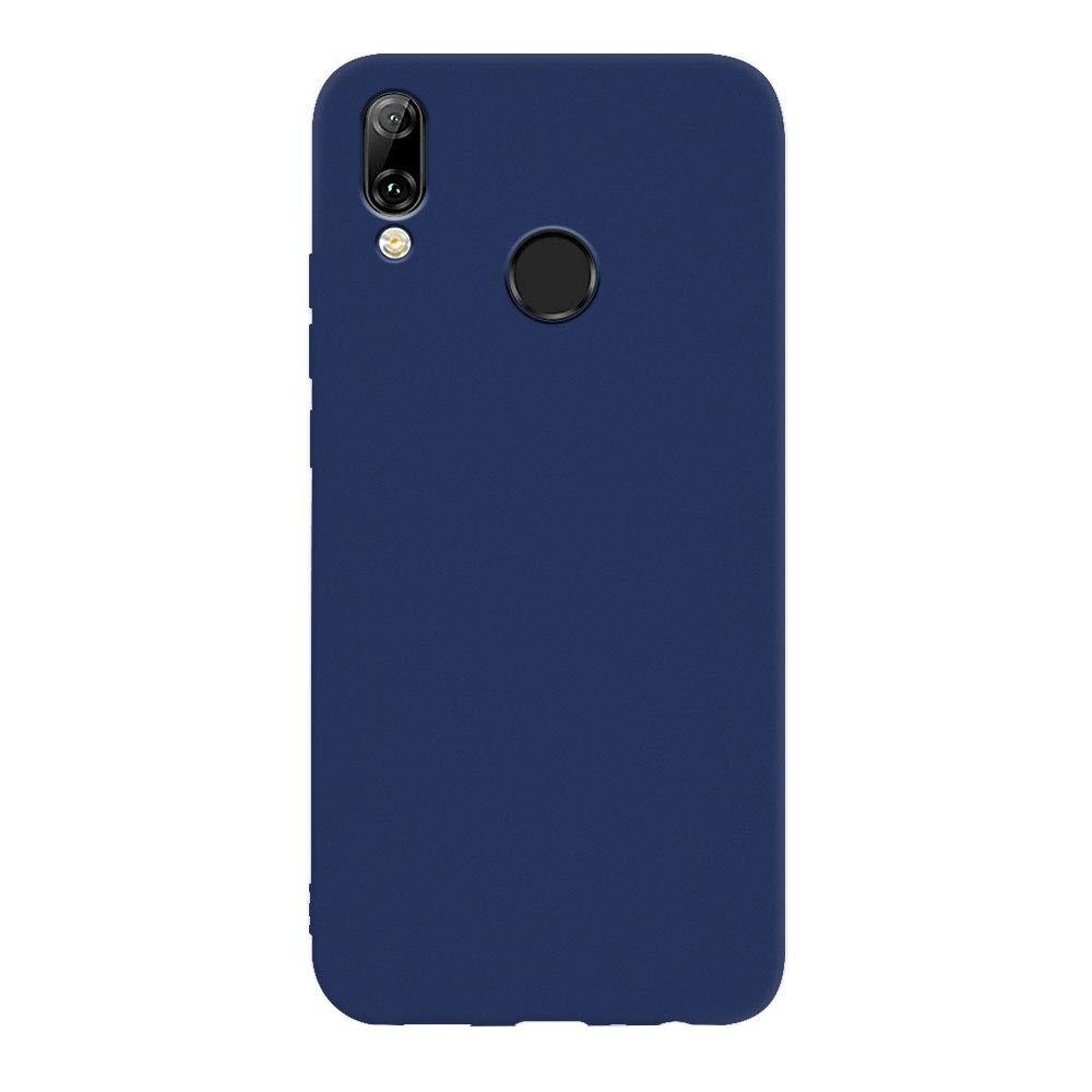 Husa silicon compatibila cu Huawei P Smart 2019 Matte, Antisoc, TPU Albastru