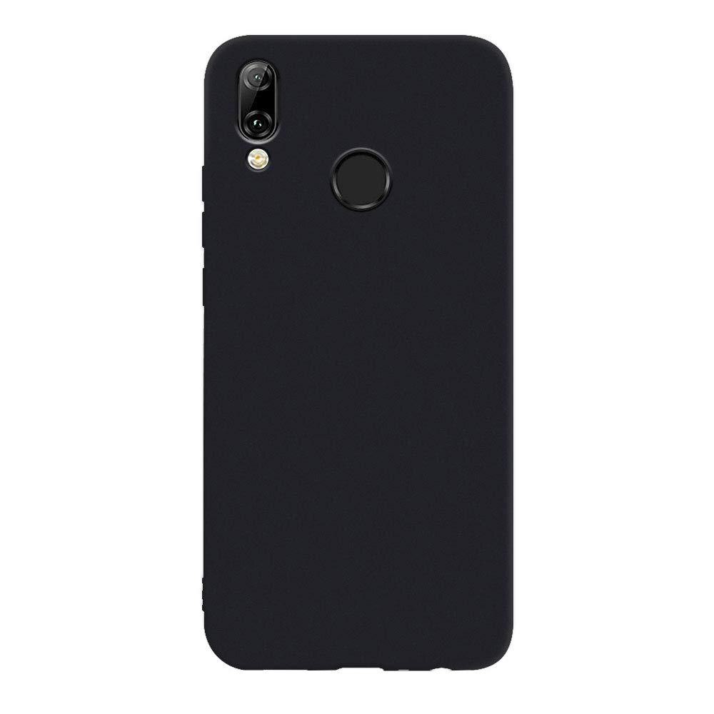 Husa silicon compatibila cu Huawei P Smart 2019 Matte, Antisoc, TPU Negru
