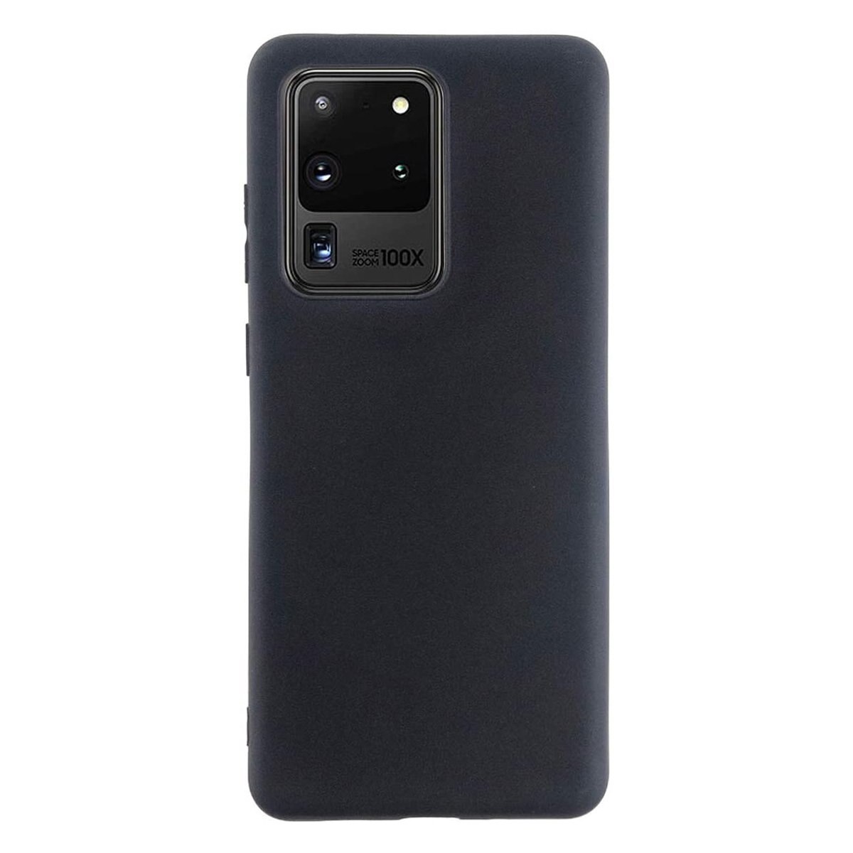 Husa silicon compatibila cu Samsung Galaxy S20 Ultra Matte Negru, Antisoc, TPU