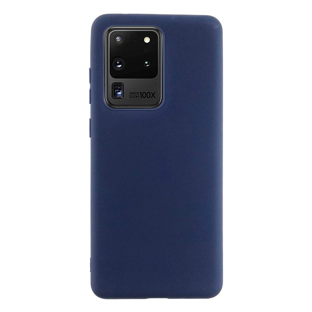 Husa silicon compatibila cu Samsung Galaxy S20 Ultra Matte Albastru, Antisoc, TPU