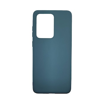 Husa silicon compatibila cu Samsung Galaxy S20 Ultra Matte Gri/Albastru, Antisoc, TPU