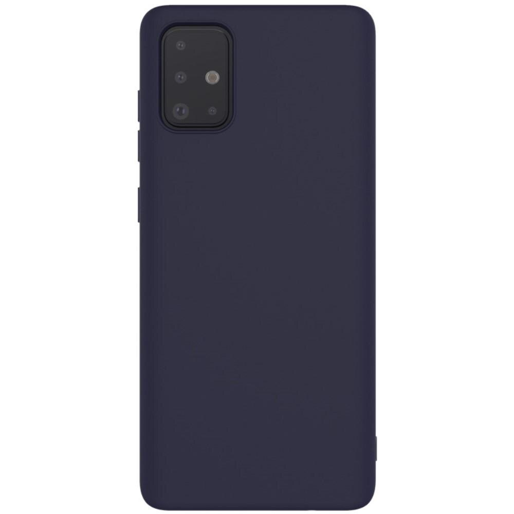 Husa compatibila cu Samsung Galaxy A51 5G model Mat, Silicon, Antisoc, TPU, Viceversa Albastru