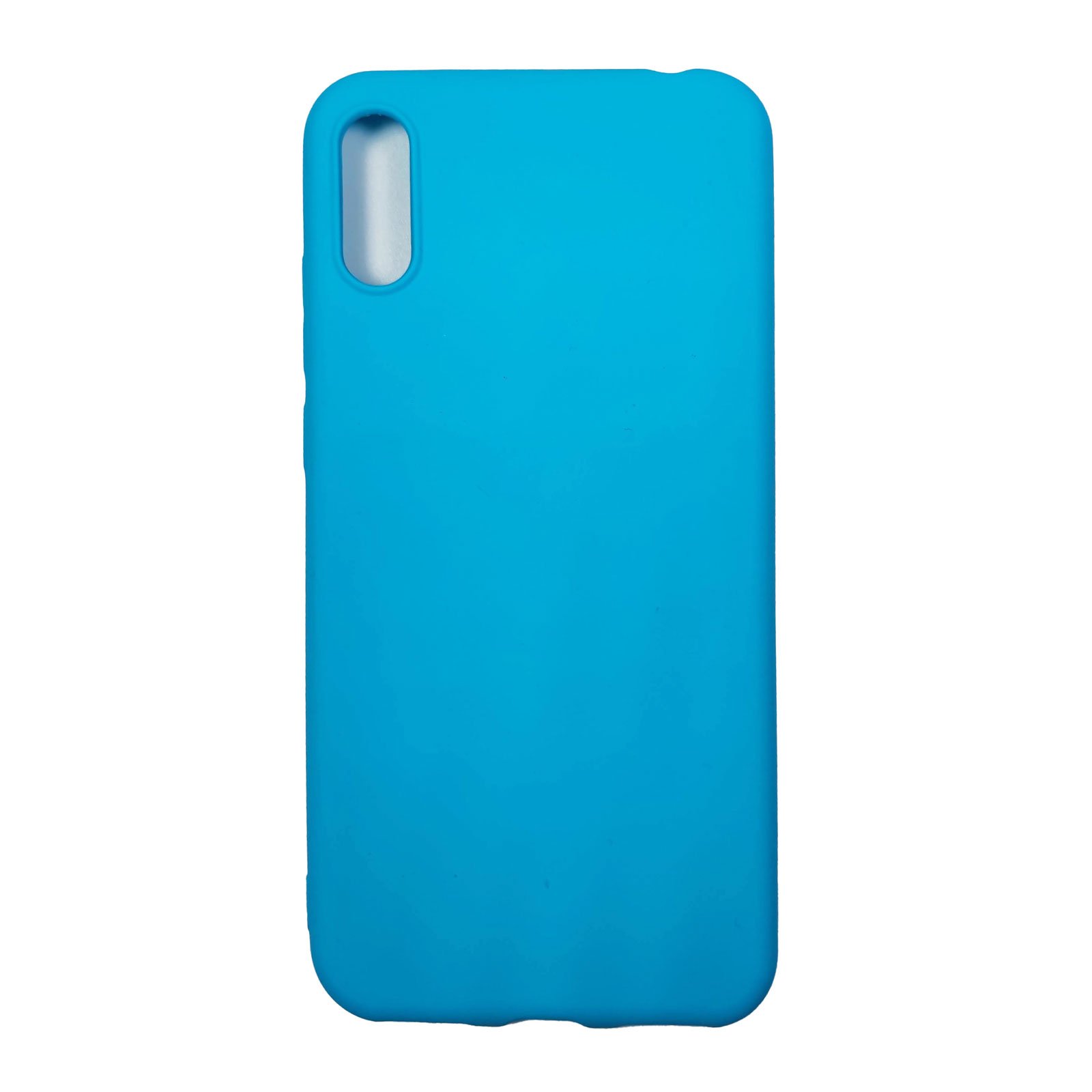 Husa compatibila cu Huawei Y6 2019 model Mat, Silicon, Antisoc, TPU, Viceversa Albastru Azur