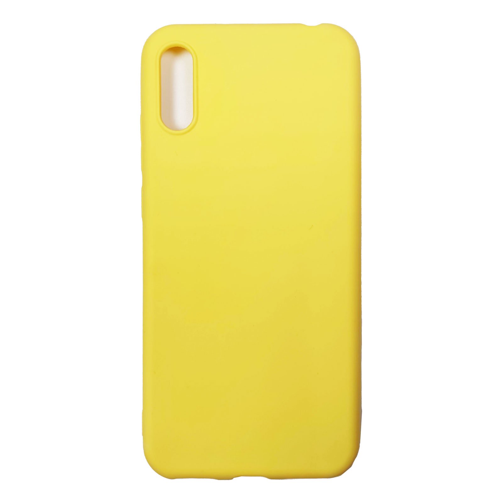 Husa compatibila cu Huawei Y6 2019 model Mat, Silicon, Antisoc, TPU, Viceversa Galben