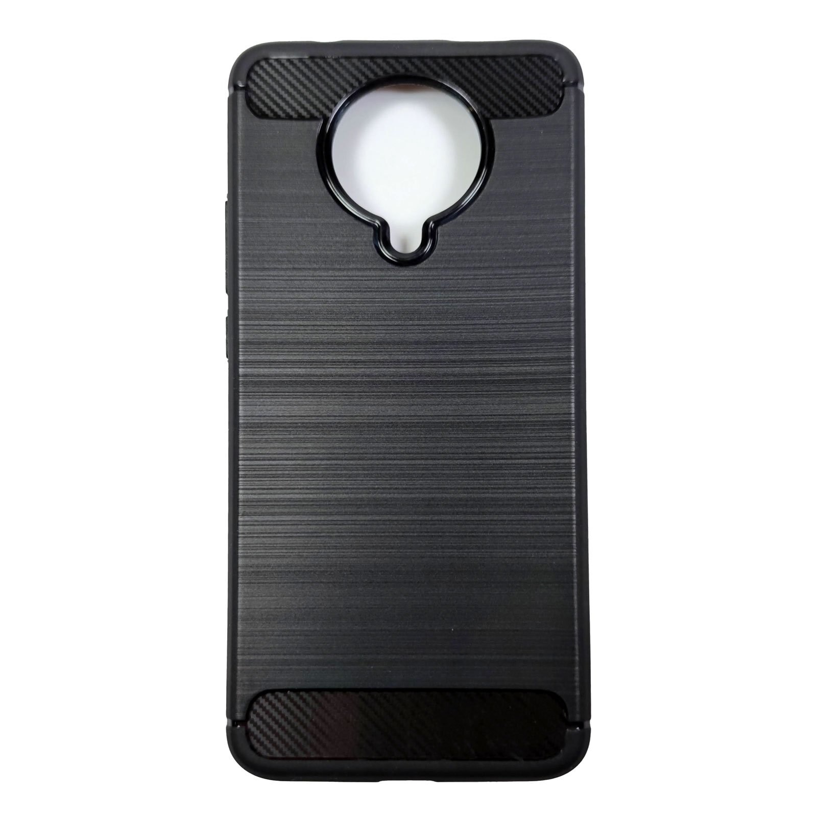 Husa compatibila cu Xiaomi Poco F2 Pro model Carbon, Silicon, TPU, Viceversa Negru