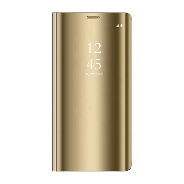 Husa pentru Samsung Galaxy A72 clear view Gold