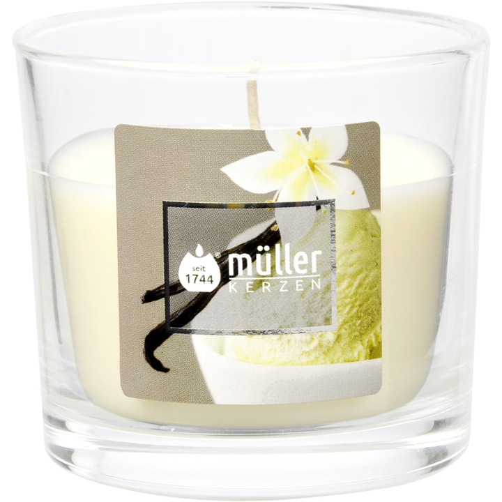 Ароматна свещ в стъкло 65/70мм Ванила