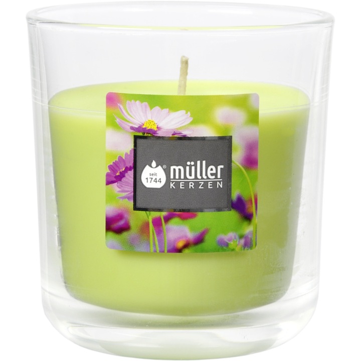 Ароматна свещ в стъкло 88/80 мм Полски цветя