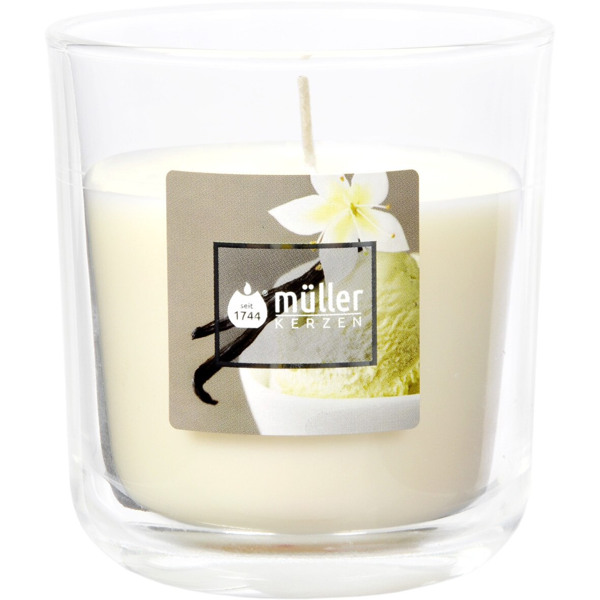 Lumanare parfumata in pahar 88/80 mm Vanilie