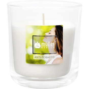 Lumanare parfumata in pahar 88/80 mm Antitabac Lumanare parfumata in pahar 88/80 mm Antitabac