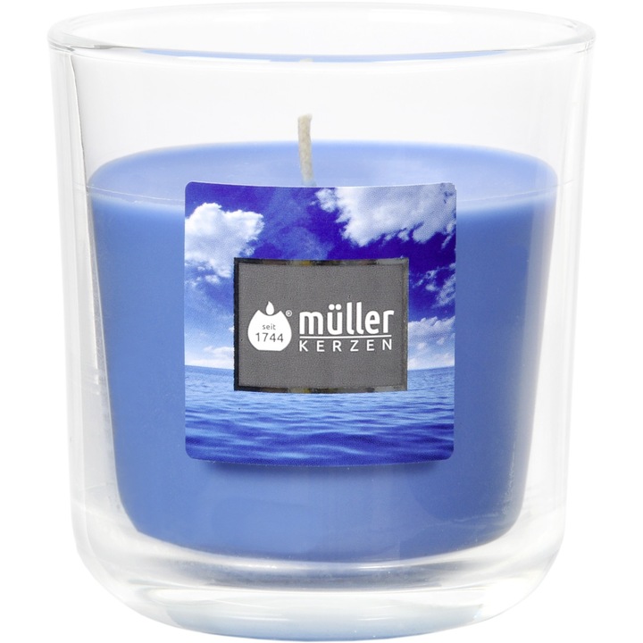 Ароматна свещ в стъкло 88/80 мм Морски бриз