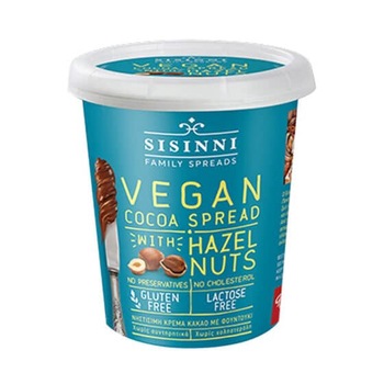 Crema vegan de cacao cu alune de padure Sisinni Family Spreads, Rito’s Food, 400g Crema vegan de cacao cu alune de padure Sisinni Family Spreads, Rito’s Food, 400g