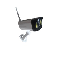 camera de supraveghere falsa tip wi-fi cu panou solar 2 x cob led senzor miscare led-uri infrarosu si acumulator incorporat imagen 3_0_
0