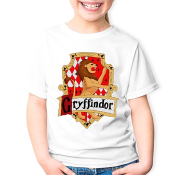 Tricou Alb Copii , Harry Potter Gryffindor, Alb Tricou Alb Copii , Harry Potter Gryffindor, Alb