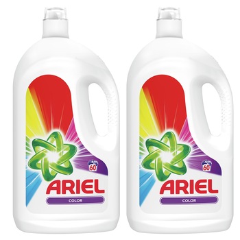 Pachet promo Detergent lichid Ariel Color 2 x 3.3 L, 120 spalari Pachet promo Detergent lichid Ariel Color 2 x 3.3 L, 120 spalari