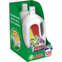 Detergent de rufe lichid Ariel Color 2 x 3.3 L, 120 spalari