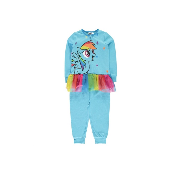 Детски гащеризон Character JSY Onesis, памучен, Светлосин, 3-4 Години