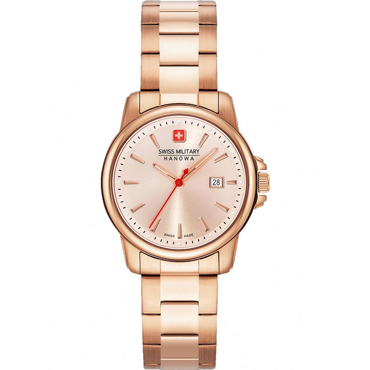 Ceas de dama Swiss Military 06-7230.7.09.010, Quartz, 32mm, 5ATM, Auriu