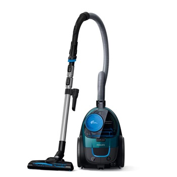 Aspirator Philips Compact fara sac, PowerCyclone 5, Filtru antialergic H13, Perie Turbo, 900 W, Flux de aer 27,8 l/s, Capacitate praf 1.5 l, Cap de aspirare TriActive, Albastru Aspirator Philips Compact fara sac, PowerCyclone 5, Filtru antialergic H13, Perie Turbo, 900 W, Flux de aer 27,8 l/s, Capacitate praf 1.5 l, Cap de aspirare TriActive, Albastru