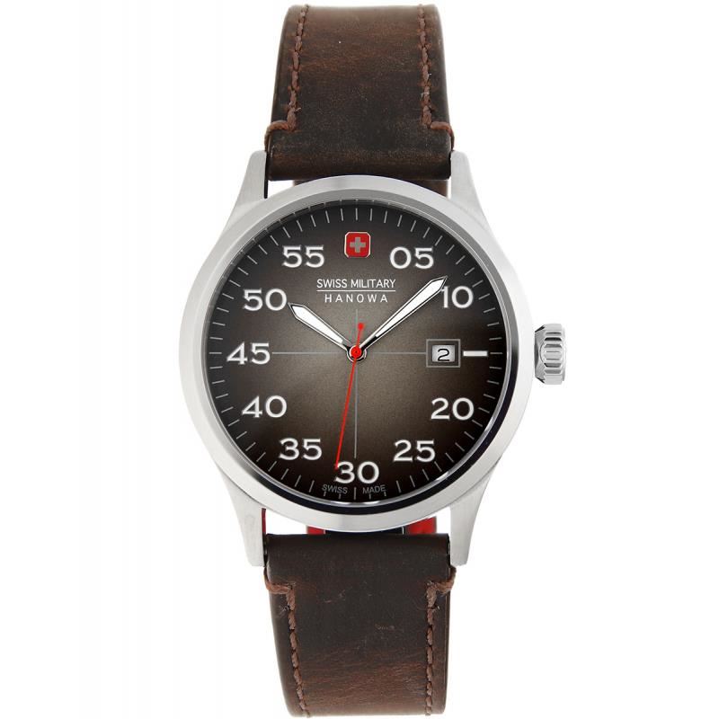 Ceas barbatesc Swiss Military 06-4280.7.04.009, Quartz, 43mm, 10ATM, Argintiu