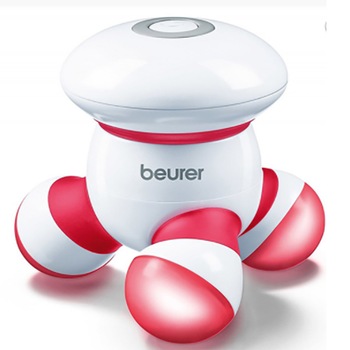 Mini aparat pentru masaj Beurer, Vibromasaj, Lumina LED, Rosu/Alb Mini aparat pentru masaj Beurer, Vibromasaj, Lumina LED, Rosu/Alb