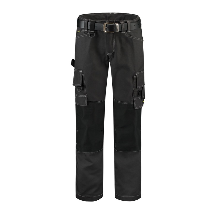 Работен панталон унисекс, Malfini, ниска талия, многофункционални джобове, с Cordura, тъмно сив, 55