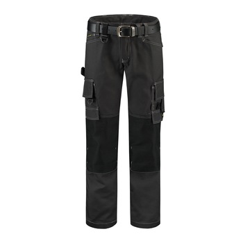 Pantaloni de lucru unisex, Malfini, talie joasa, buzunare multifunctionale, cu Cordura, gri inchis, 52