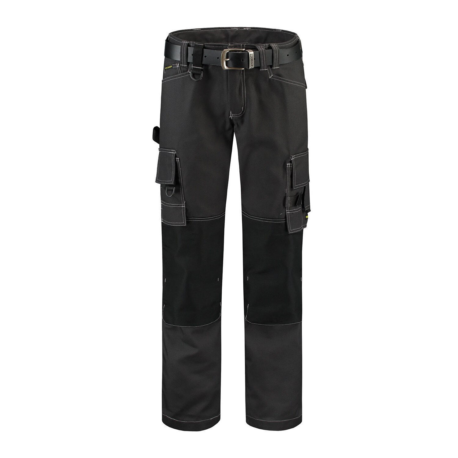 Pantaloni de lucru unisex, Malfini, talie joasa, buzunare multifunctionale, cu Cordura, gri inchis, 62