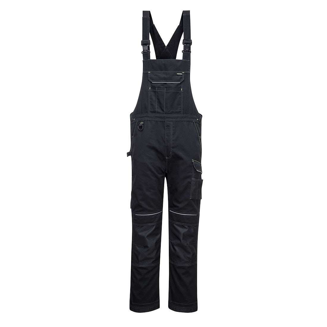 Pantaloni de lucru cu pieptar,PW3, Negru, L