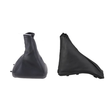 Set Flexzon, Manson Frana de Mana si Schimbator de Viteze pentru Opel Astra G, 2 Piese, Plastic ABS, Piele, Negru Set Flexzon, Manson Frana de Mana si Schimbator de Viteze pentru Opel Astra G, 2 Piese, Plastic ABS, Piele, Negru