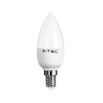 Set 10 becuri V-Tac, Chip Samsung, E14, 7W, Kendall, 4000K Set 10 becuri V-Tac, Chip Samsung, E14, 7W, Kendall, 4000K