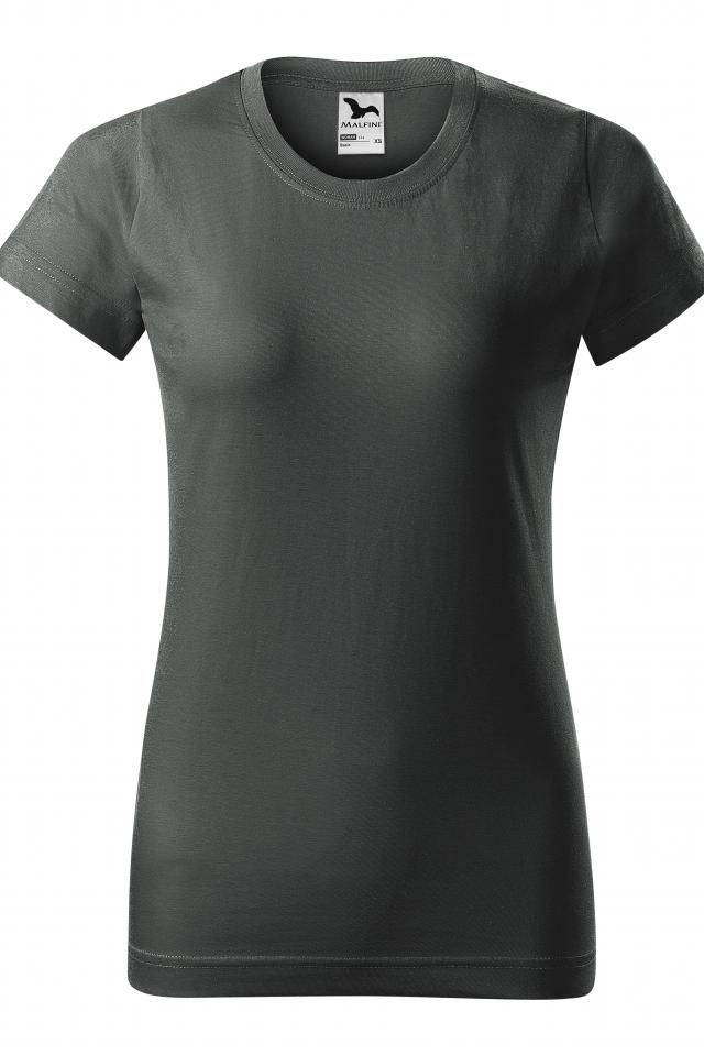 Tricou pentru dama Basic, Gri ardezie