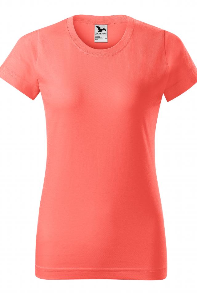 Tricou pentru dama Basic, Coral