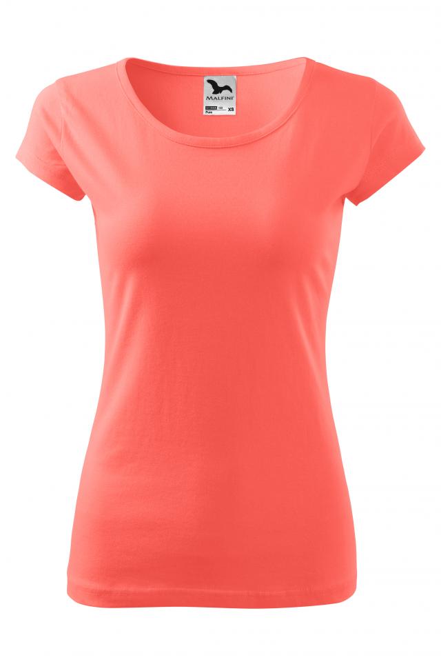 Tricou pentru dama Pure, coral, marime 2XL