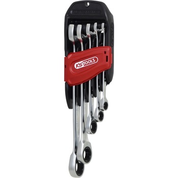 Set chei inelare cu clichet, KS TOOLS DUO GEARplus®, 8 - 19 mm, 5 piese Set chei inelare cu clichet, KS TOOLS DUO GEARplus®, 8 - 19 mm, 5 piese