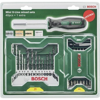 Set 40 accesorii Mini X-Line BOSCH si Surubelnita Set 40 accesorii Mini X-Line BOSCH si Surubelnita
