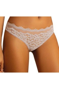 Chiloti model tanga din dantela si microfibra, Intimamoda Chateau 6833, Gri perla Chiloti model tanga din dantela si microfibra, Intimamoda Chateau 6833, Gri perla