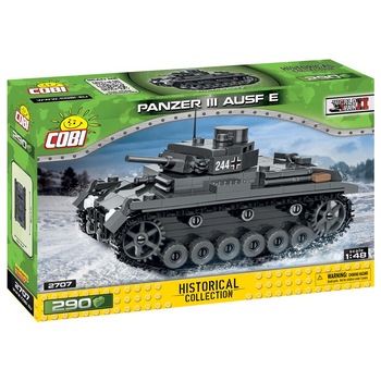 Set de constructie Cobi, Tanc Panzer III Ausf. E M, 290 piese Set de constructie Cobi, Tanc Panzer III Ausf. E M, 290 piese