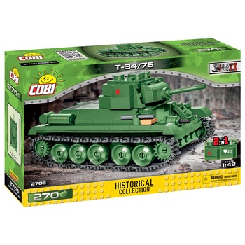 Set de constructie Cobi, Tanc T34-76 M, 270 piese Set de constructie Cobi, Tanc T34-76 M, 270 piese