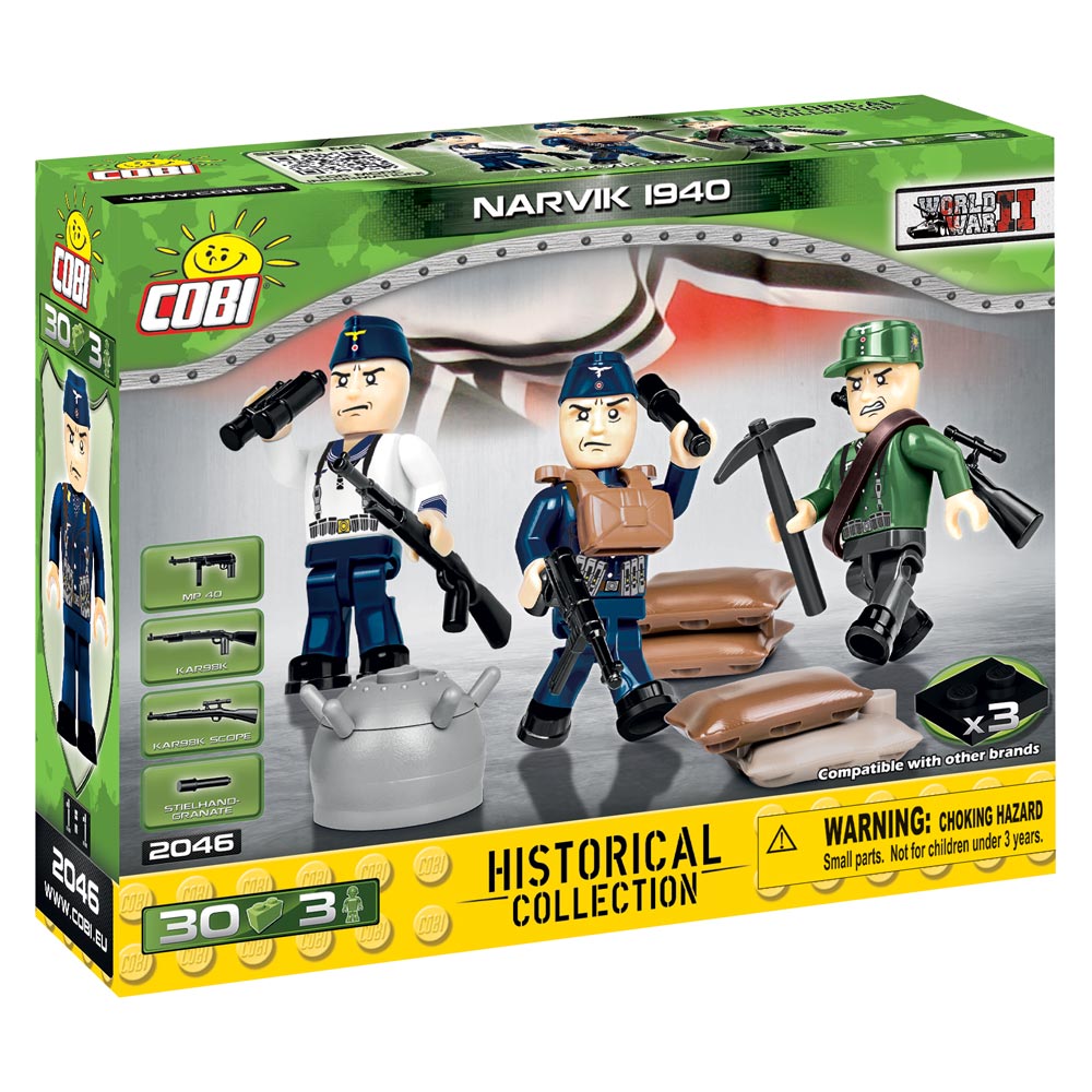 Set de constructie Cobi, Narvik 1940, 30 piese