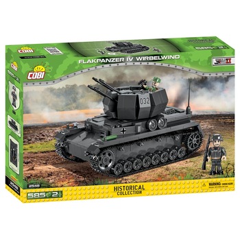 Set de constructie Cobi, Tanc Flakpanzer IV Wirbelwind, 585 piese Set de constructie Cobi, Tanc Flakpanzer IV Wirbelwind, 585 piese