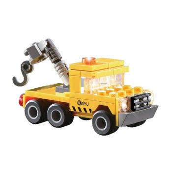 Set de construit Blocki My City, Camion cu macara, 55 piese Multicolor, 6 ani + Set de construit Blocki My City, Camion cu macara, 55 piese Multicolor, 6 ani +
