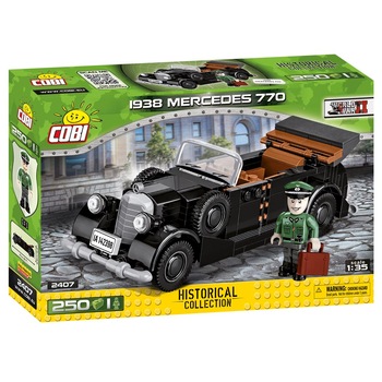 Set de constructie Cobi, 1938 Mercedes 770, 250 piese Set de constructie Cobi, 1938 Mercedes 770, 250 piese