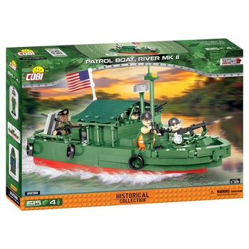 Set de constructie Cobi, Patrol Boat River Mk. II, 615 piese Set de constructie Cobi, Patrol Boat River Mk. II, 615 piese